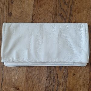HOBO Intl Melia White Patent Oversized Clutch